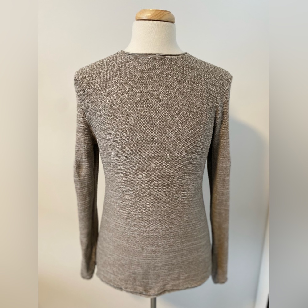 ONLY & SONS Men’s Light Heathered Brown Knit Sweater